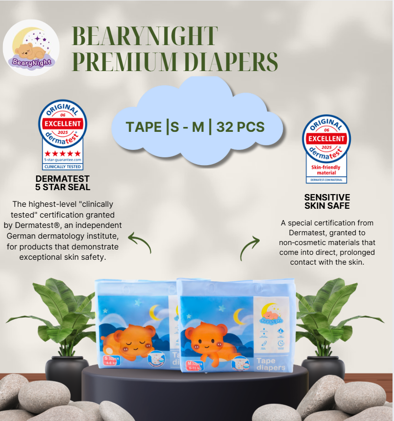 BearyNight Premium Diapers