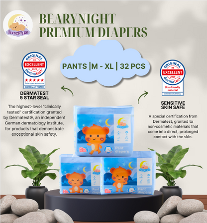 BearyNight Premium Diapers